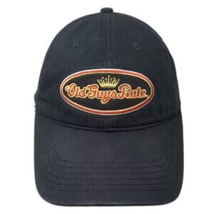 Old Guys Rule Baseball Cap Hat Black Red Crown Adjustable Embroidered Slogan OS